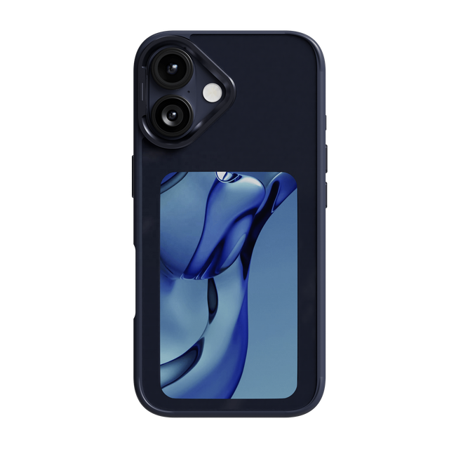 Luxury Smart E Ink Screen Display NFC Cool Mobile Phone Case Cover for iPhone 17/17Air/17Pro/17ProMax
