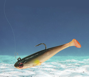 เหยื่อล่อรูปตัวทีหาง3D ที่มีตะขอเกี่ยวแบบตะขอรูปนกอินทรีเสริมความแข็งแรงทนทานต่อการฉีกขาด - Product Image 1