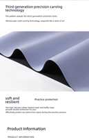 Tapis de yoga en caoutchouc naturel double face antidérapant pour yoga, pilates et danse