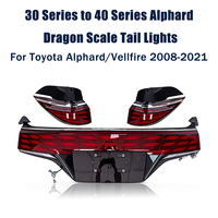 Kit de conversion de feux arrière LED à effet écailles de dragon pour Toyota Alphard Vellfire 2008-2021, séries 30 à 40