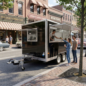 Chariot de frites, chariot à pizzas, chariot à café, camion de crème glacée, chariot de restauration rapide, chariot de concession alimentaire conforme aux normes australiennes - Etodevice - Product Image 1