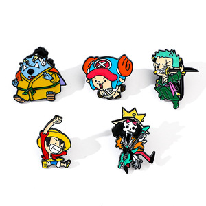Grosir kartun kualitas tinggi satu bagian logam Enamel keras lencana Fashion Jersey dekorasi bros pin kerah untuk pakaian - Product Image 3