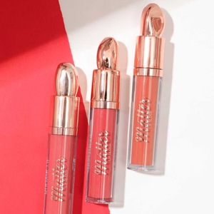 Ensemble de gloss à lèvres, maquillage personnalisé, rouge à lèvres liquide mat velours imperméable avec ingrédients chimiques, formule hydratante - Product Image 1