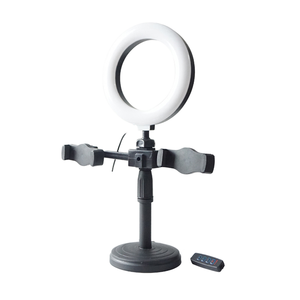 Profesyonel 360 Derece Dönebilen Telefon Standı Halka Işık Selfie Halka Işığı Telefon LED Masaüstü Tripod Tutucu Cep Telefonu Aksesuarları - Product Image 2