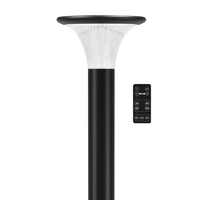 Lampadaire de jardin extérieur en acier inoxydable à énergie solaire, étanche IP65, décoratif, pour pelouse