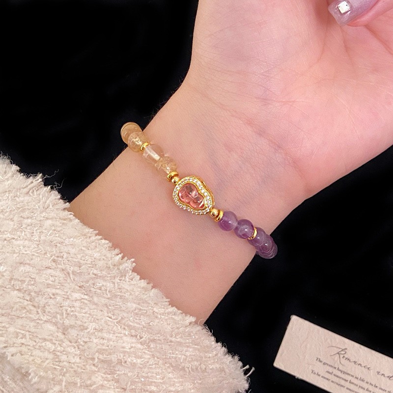 R5711 purple water hyacinth bracelet