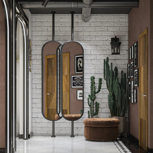 Expositor de Tienda de Peluquería Personalizado para Hombre, Expositor de Barbería de Fábrica, Mostrador de Exhibición para Barbería, Accesorios de Interior para Barbería - Product Image 5