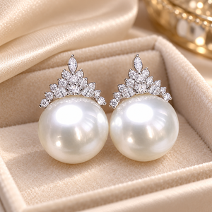 Orecchini a corona per donna, design semplice, accessori per l'orecchio da indossare tutti i giorni - Product Image 4