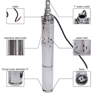 bibo Secure 4 Inch Deep Water Well <b>Pumps</b> Submer <b>Submersible</b> Water <b>Pump</b> - Product Image 4