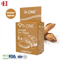 Levain sec instantané 2-en-1 de haute qualité, personnalisé pour votre marque, faible en sucre, certifié HALAL/HACCP/ISO