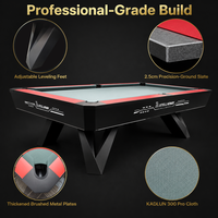 STELLARWAY Fournisseur Mondial Table de Billard Professionnelle 9 Pieds avec Plateau en Ardoise pour Centre Sportif