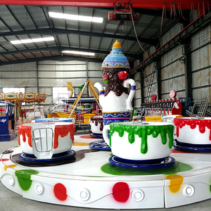 Trailer Mounted Kids Amusement Lunapark Carnival Movible Rotary Rides Portable Coffee Cup Ride 24 Asientos Personalizado para la venta - Product Image 3