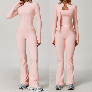 Bộ đồ tập Yoga 5 món thiết kế ôm dáng, chất liệu nhanh khô, thích hợp cho tập luyện thể dục, chạy bộ và các môn thể thao ngoài trời - Product Image 3