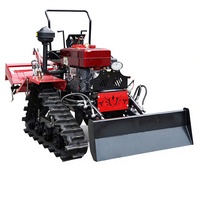 Tracteur agricole miniature 25-120 CV avec garantie de 2 ans, doté de composants essentiels : moteur, cultivateur à chenilles, motoculteur