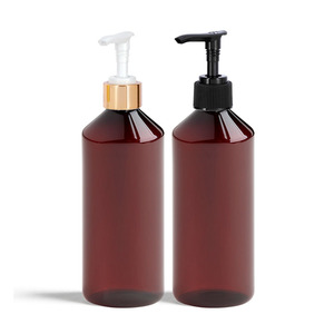 Botella redonda de <span class=keywords><strong>jarabe</strong></span> <span class=keywords><strong>para</strong></span> <span class=keywords><strong>la</strong></span> <span class=keywords><strong>tos</strong></span> ámbar vacía de 500ml <span class=keywords><strong>con</strong></span> tapa, botella de plástico PET de grado alimenticio <span class=keywords><strong>para</strong></span> embalaje de mermelada de <span class=keywords><strong>miel</strong></span> líquida al por mayor - Product Image 5
