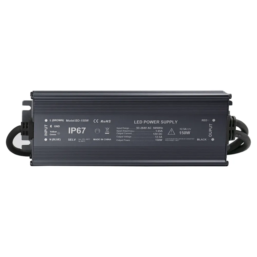 סיטונאי IP67 עמיד למים Led מיתוג אספקת חשמל 12V 24V 100w 200w 300w LED נהג