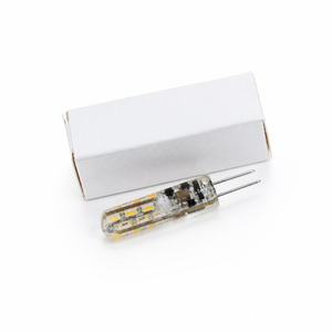 หลอดไฟ LED G4 1W AC/DC 12V ซิลิโคน คอร์นไลท์ แบบขาคู่ 360 °   หลอดไฟคริสตัลชิปซานัน รุ่นบีม 2700-7000K สำหรับโคมไฟระย้า มาตรฐาน CE RoHS 15000H - Product Image 6
