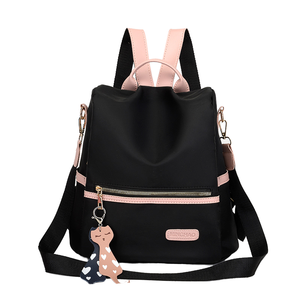 Mochila <span class=keywords><strong>Oxford</strong></span> Antirrobo de 3 Vías para Mujer, con Marco Externo, Impermeable, Cierre de Cremallera, Forro de Poliéster, Diseño <span class=keywords><strong>Dama</strong></span> - Product Image 1