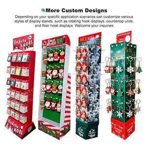 Espositore <span class=keywords><strong>da</strong></span> Terra in Cartone Ondulato Personalizzato con Ganci per Appendere, Unità Espositiva Autoportante per <span class=keywords><strong>Negozi</strong></span> al Dettaglio - Product Image 5