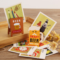 Support de mémo en bois de style japonais, pince à photos, mini chevalet, présentoir de cartes pour la décoration de table de café, bar à bière, glacier