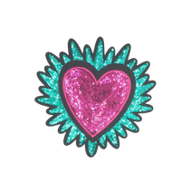Patch brodé personnalisé écologique 2026 avec cœurs et fleurs à sequins, thermocollant, couleur personnalisée, pour vêtements et chapeaux