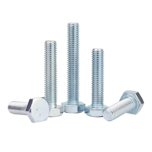 Vis à tête hexagonale galvanisée bleue et blanche ISO4017, classe 8.8, filetage complet M16 M18 M20 pour structure de montage <span class=keywords><strong>solaire</strong></span> photovoltaïque - Product Image 6