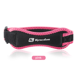Genouillère de sport noire Keenpads, réglable, avec sangle de soutien du tendon rotulien en nylon, équipement de protection sportive - Product Image 5