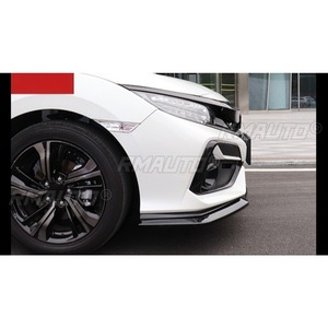 For Toyota's 10th Generation Civic Hatchback 2021 Exterior Accessories <b>Car</b> Front Bumper Lip Splitter <b>Diffuser</b> Spoiler Body Kit - Product Image 3