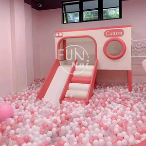 Attrezzature per Parchi Divertimento Indoor per Bambini Playhouse Morbida in Legno Progettazione Gratuita Piccolo Parco Giochi per Bambini da Interno - Product Image 4