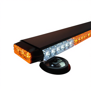 פנס אזהרה <span class=keywords><strong>LED</strong></span> לרכב 13 אינץ' 30W, שורה כפולה קצרה, 4 צדדים, עמיד למים בתקן IP65, בעל תקן CE, התאמה אוניברסלית ל-2-8 קבוצות - Product Image 1