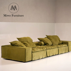 ชุดโซฟาผ้าสไตล์เชสเตอร์ฟิลด์ ดีไซน์อิตาลี สำหรับ 3-4 ที่นั่ง เหมาะสำหรับตกแต่งภายในห้องนั่งเล่นในโรงแรมหรืออพาร์ตเมนต์ สไตล์โมเดิร์น - Product Image 2