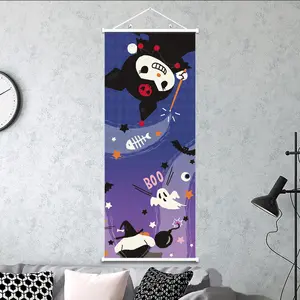 Póster decorativo de dibujos animados de 30x75CM Kuromi Melody HD Print Anime Sanrio Anime Wall Scroll