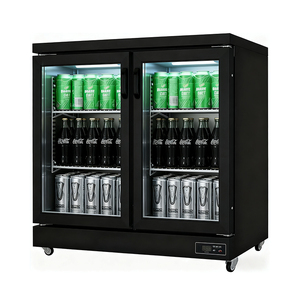 Double Door Air Beverage <b>Cooler</b> Large Capacity Glass Fridge Digital Control Adjustable Shelves for <b>Drinks</b> Bar Counter YPS-PJ02 D - Product Image 4