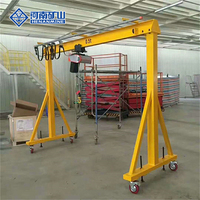 Grue portique mobile et portable à poutre simple, norme ISO CE, 0,5T, 1T, 2T, 3T, avec télécommande