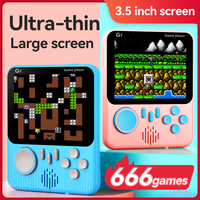 Cadeaux chauds, jouets, jeux pour deux, rétro, 666 jeux, 3,0 pouces, connexion TV, double combat, lecteur de jeux vidéo, console de jeu portable G7