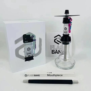 2026 gran oferta Hookah de lujo de cuatro tubos de vidrio con patrón de águila Haookah para fumar Shisha Set Hookah grande - Product Image 5