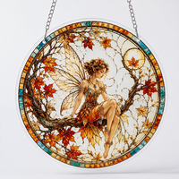Attrape-soleil en verre teinté rouge cardinal personnalisé Hyturtle, design traditionnel, cadeau d'anniversaire pour femme, décoration suspendue pour fenêtre