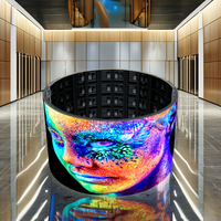Module de courbe 320x160mm 360 ° Affichage de sphère créative visualisable Installations d'écran LED rondes