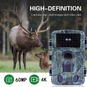 กล้องติดตามกลางแจ้งกันน้ำ WiFi 4K พร้อมเซ็นเซอร์อินฟราเรด มุมกว้าง 160 องศา สำหรับการล่าสัตว์ ความละเอียด 4K HD บันทึกภาพคมชัดน่าทึ่ง - Product Image 2