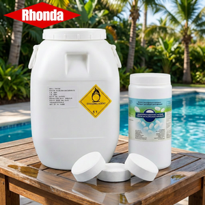Tabletas de <span class=keywords><strong>Cloro</strong></span> Industriales RHONDA para Piscinas, 3 Pulgadas, 90% de Pureza, Productos Químicos Blancos para Limpieza de Piscinas, Número CAS 51580-86-0 ClO2 - Product Image 3