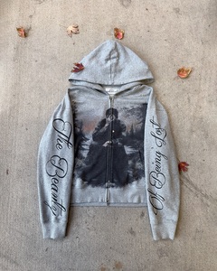 <span class=keywords><strong>Felpa</strong></span> <span class=keywords><strong>con</strong></span> Cappuccio Personalizzata <span class=keywords><strong>con</strong></span> Stampa DTG Effetto Acid Wash, <span class=keywords><strong>Oversize</strong></span> Pesante <span class=keywords><strong>con</strong></span> <span class=keywords><strong>Zip</strong></span>, Unisex, Invernale, 100% Cotone - Product Image 3