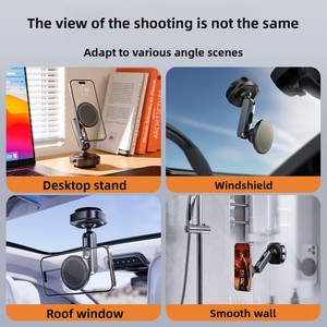 Đa chức năng cho MagSafe linh hoạt hợp kim Xe hơi điện thoại chủ có thể gập lại lưu trữ lười biếng từ xuyên biên giới hút chân không cốc mới - Product Image 3