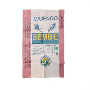 Wheat flour maize soybean corn grain empty white woven Polypropylene bags