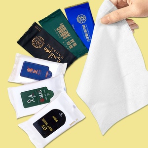 Biểu Tượng Tùy Chỉnh Làm Sạch Khăn Lau Ướt Nhà Hàng Dùng Một Lần Không Dệt Mini Tay Miệng Làm Sạch Mô Ướt Lau Cá Nhân Bọc - Product Image 1