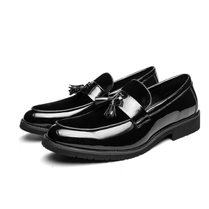 Chaussures de mariage pour hommes en cuir véritable italien haut de gamme, imperméables, style Oxford, faites à la main, avec amorti et antidérapantes - Product Image 1