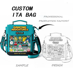 Sac à dos scolaire tendance personnalisé Ita Bolsa, design de dessin animé et de jeu, fenêtre transparente en PVC, sac à dos unique pour fans, idéal pour les cadeaux de cosplay - Product Image 5