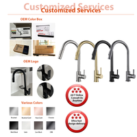 YMC haute qualité SUS304 conception moderne Chrome mitigeur mitigeur mitigeur extractible robinets de cuisine robinet robinet cuisine
