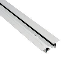 Système d'éclairage sur rail commercial réglable pour plafond suspendu, projecteur linéaire GU10, éclairage sur rail LED pour supermarché