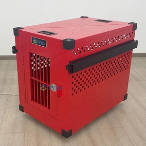 Cage rouge Non pliable <span class=keywords><strong>pour</strong></span> maison extérieure <span class=keywords><strong>pour</strong></span> animaux de compagnie, chenils <span class=keywords><strong>pour</strong></span> chiens, Cage fixe, chenil <span class=keywords><strong>pour</strong></span> chiens, porte-boîte - Product Image 4