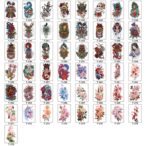 สติกเกอร์รอยสักแบบคลาสสิกสำหรับร่างกายเซ็กซี่แบบกำหนดเองได้<span class=keywords><strong>3D</strong></span> กันน้ำดอกกุหลาบที่สมจริงดอกไม้สักครึ่งแขน150x210mm ยี่ห้อ JIangmei - Product Image 5